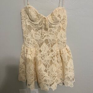 For Love And Lemons Ivory Lace Dress